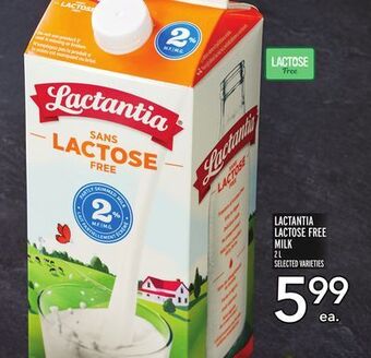 Metro Lactantia lactose free milk offer