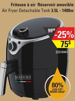 Sushi Shop Massimo air fryer detachable tank 3.5l - 1400w offer