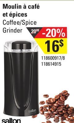 Sushi Shop Salton coffee/spice grinder offer
