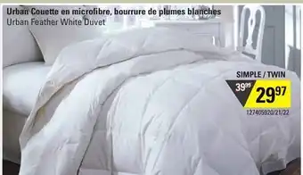 Sushi Shop Urban feather white duvet twin offer