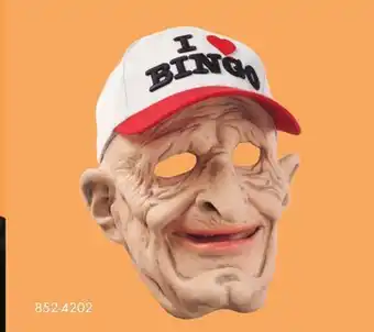 Party City I love bingo mask, beige, adult, one size offer