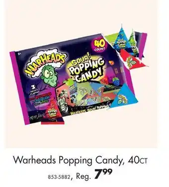 Party City Warheads popping candy, 40ct offer