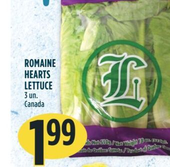 Marché Adonis Romaine hearts lettuce offer