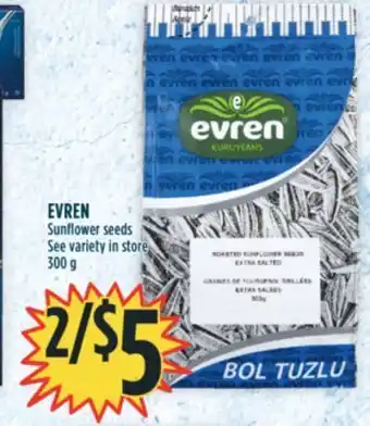 Marché Adonis Evren sunflower seeds offer