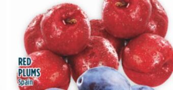 Marché Adonis Red plums offer