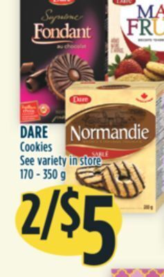 Marché Adonis Dare cookies offer