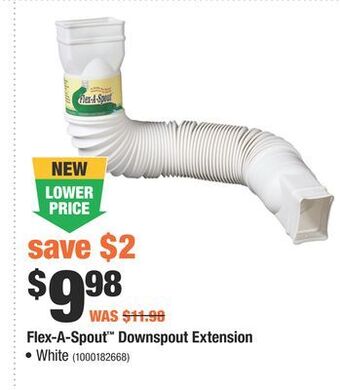 Home Depot Flex-a-spout™ downspout extension offer