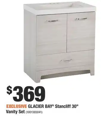 Home Depot Glacier bay® stancliff 30" vanity set offer