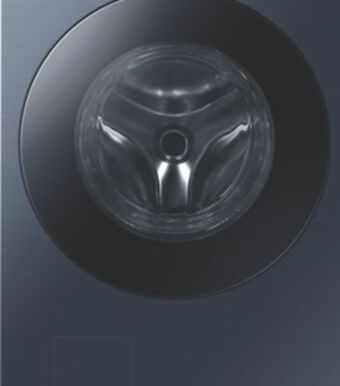 Home Depot Samsung bespoke 5.3 cu. ft. front load washer with ai smart dial and wi-fi in navy steel offer