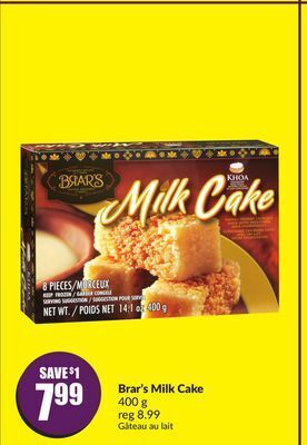 Chalo FreshCo Brar's milk cake 400 g offer