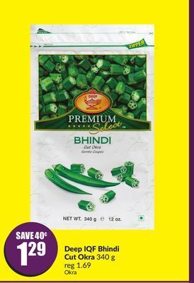 Chalo FreshCo Deep iqf bhindi cut okra 340 g offer