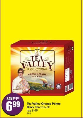 Chalo FreshCo Tea valley orange pekoe black tea 216 pk offer