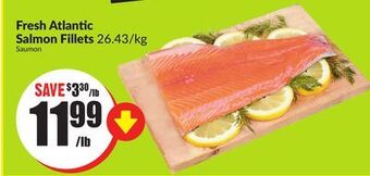 FreshCo Fresh atlantic salmon fillets 26.43/kg offer