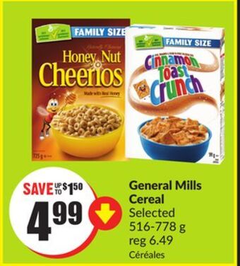 FreshCo General mills cereal selected 516-778 g offer