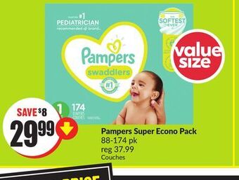 FreshCo Pampers super econo pack 88-174 pk offer