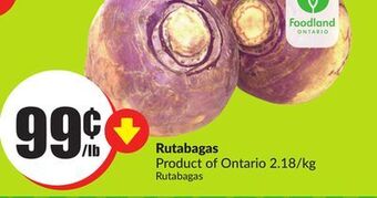 FreshCo Rutabags product of ontario 2.18/kg offer