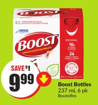 FreshCo Boost bottles 237 ml 6 pk offer