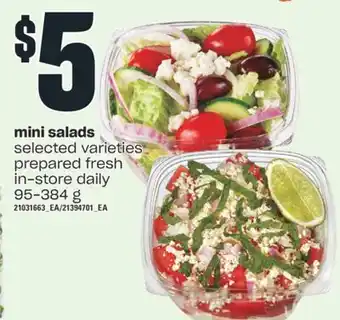 Valu-mart Mini salads, 95-384 g offer