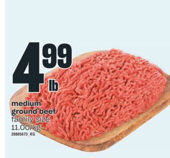 Valu-mart Medium ground beef offer