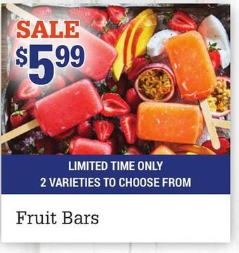 M & M Food Market Fruit bars offer