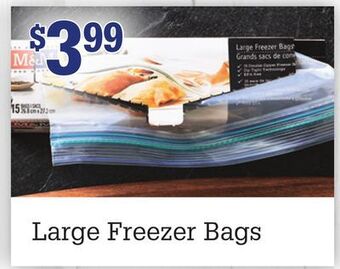 M & M Food Market Large freezer bags offer