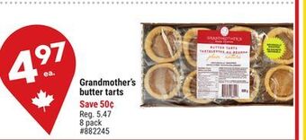 Giant Tiger Grandmother's butter tarts offer
