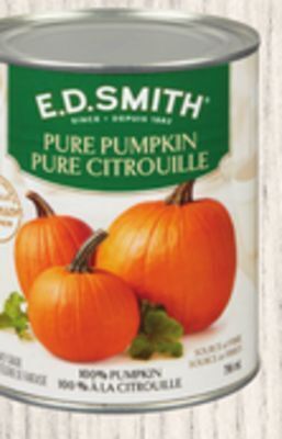 Giant Tiger E. d. smith pure pumpkin offer