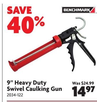 Home Hardware 9" heavy duty swivel caulking gun offer