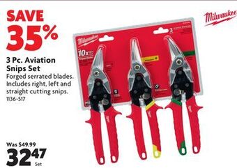 Home Hardware 3 pc. aviation snips set offer