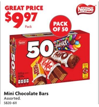 Home Hardware Mini chocolate bars offer