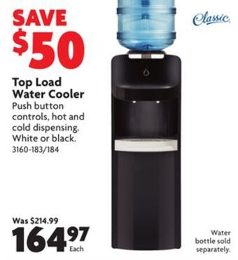 Home Hardware Top load water cooler offer