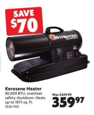 Home Hardware Kerosene heater offer