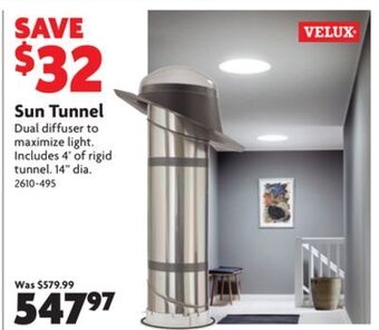 Home Hardware Sun tunnel offer