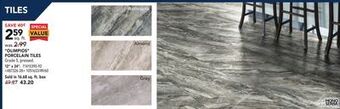 RONA Mono serra "olimpios" porcelain tiles 12" x 24" offer