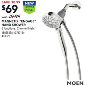 RONA Moen magnetix "engage" hand shower offer
