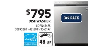 RONA Lg dishwasher offer
