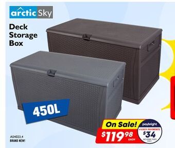 Factory Direct Arctic sky deck storage box offer
