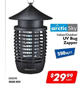 Factory Direct Arctic sky indoor/outdoor uv bug zapper offer