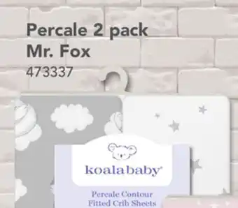 Babies 'R' Us Koala baby percale 2 pack mr. fox offer