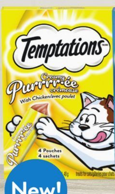 Walmart Temptations creamy lickable cat treats offer