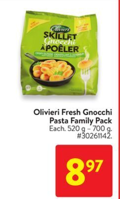 Walmart Olivieri fresh gnocchi pasta family pack offer