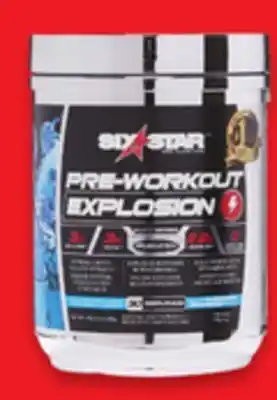 Walmart Six star protein powders or pre—workout offer