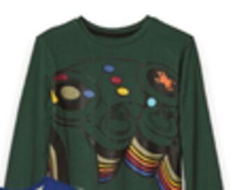 Walmart Kids' george long sleeve graphic tees offer