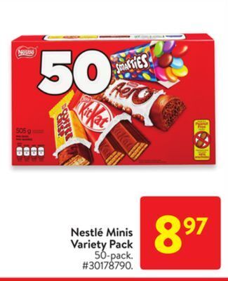 Walmart Nestlé minis variety pack offer