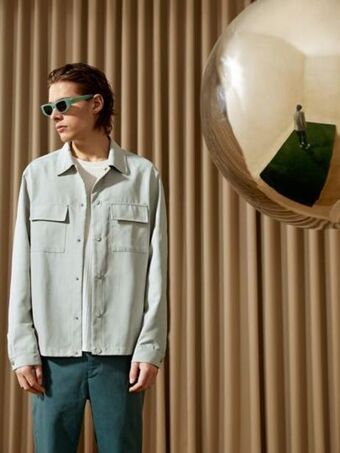 SheIn Shein men flap pocket button front jacket offer
