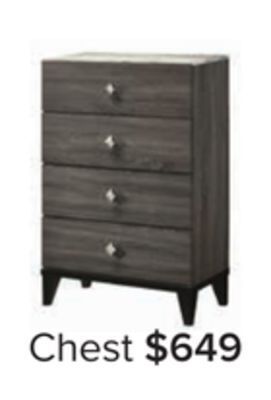 Leon's Amber chest - grey, black offer