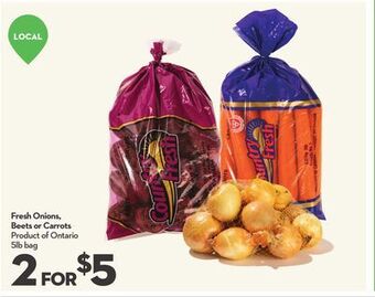Longo's Fresh onions, beets or carrots offer