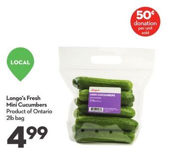 Longo's Longo's fresh mini cucumbers offer