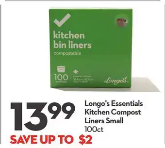 Longo's Longo's essentials kitchen compost liners small offer