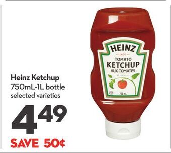 Longo's Heinz ketchup offer